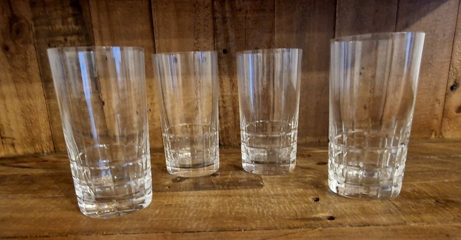 4 st Kosta Boda City Ölglas Longdrinkglas grogglas highballglas Vicke Lindstrand