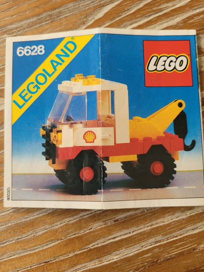 Shell Lastbil Lego 6628 (1981) komplett med instruktioner / manual