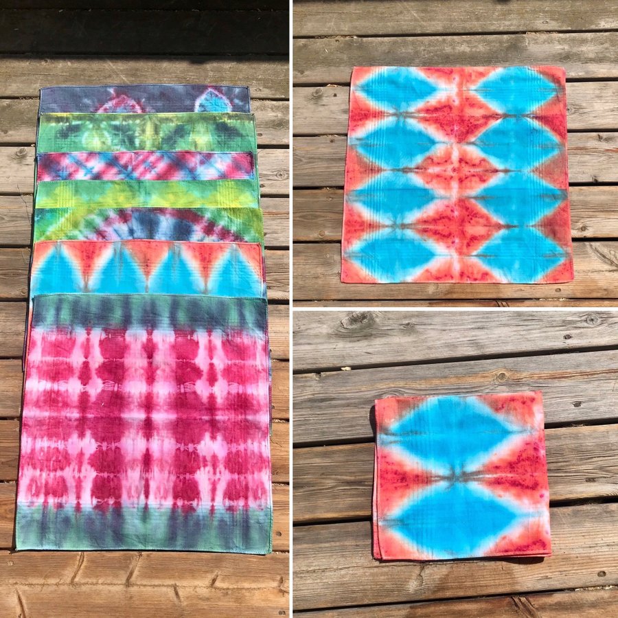 Ny Tie-Dye Näsduk/Bandana DIAMOND (Flera olika sorter)