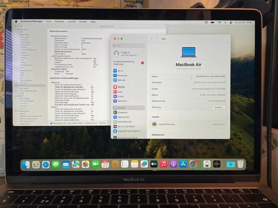 Macbook Air 13" 2018 i5/8gb/256gb