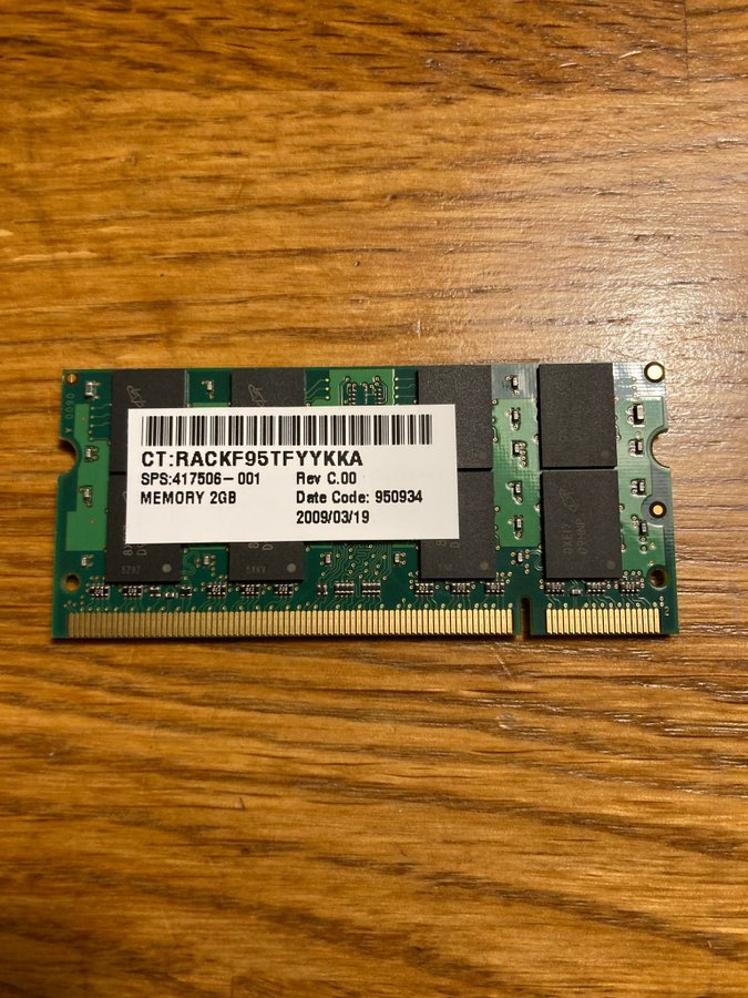 2GB DDR2 SODIMM PC2-6400S 800MHz