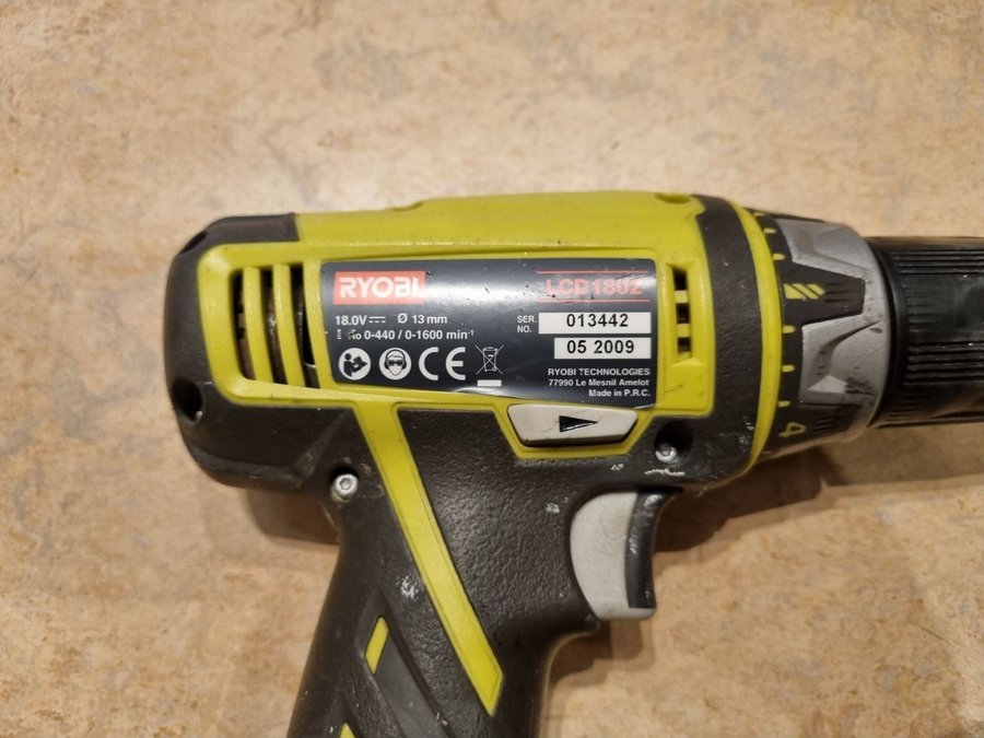 Ryobi LCP 1802 borrskruvdragare 18v