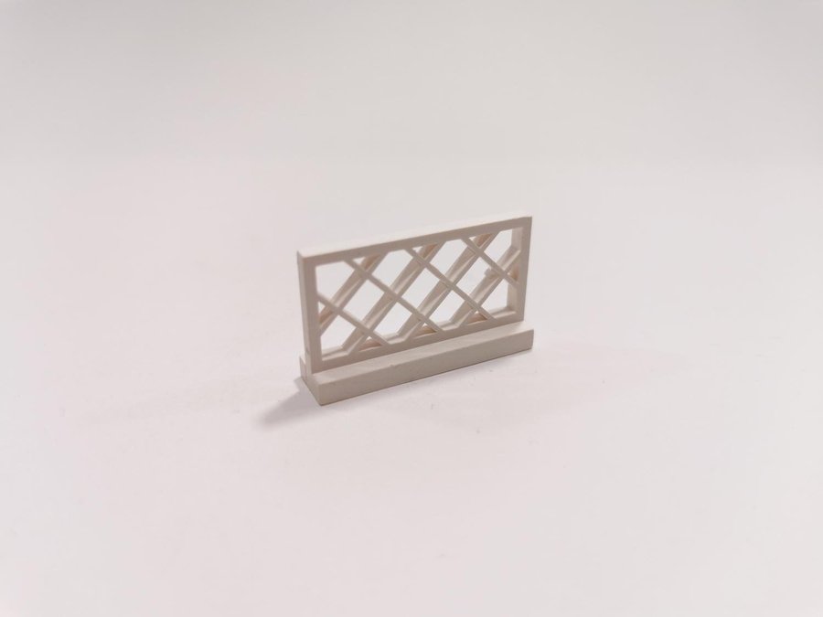 Lego - staket - fence - 1x4x2 - part 3185 - vit