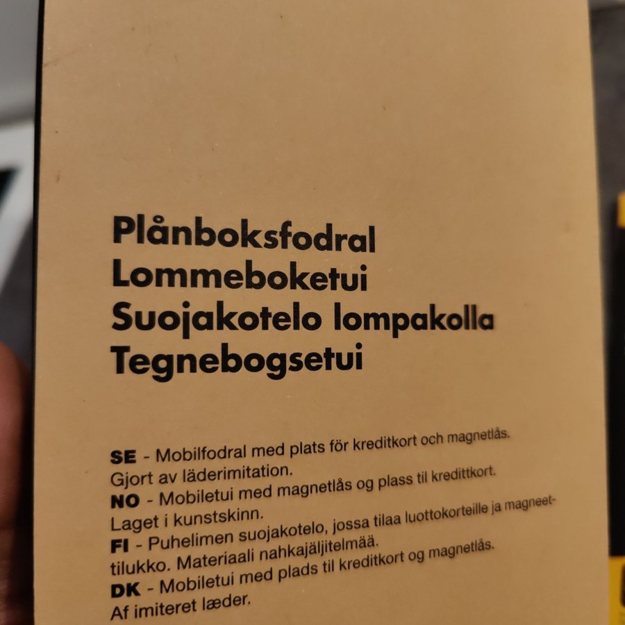 Plånboksfodral och skärmskydd iPhone XS Max