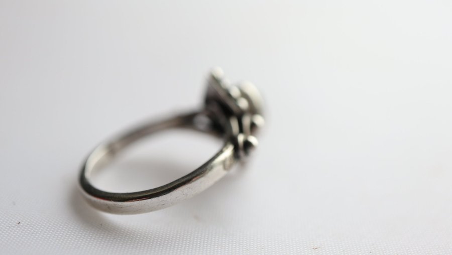 Månsten sten silver ring stämplat 925