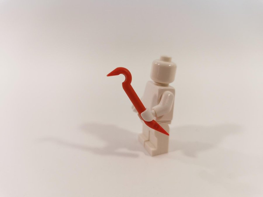 Lego - tillbehör - verktyg - redskap - kofot - röd