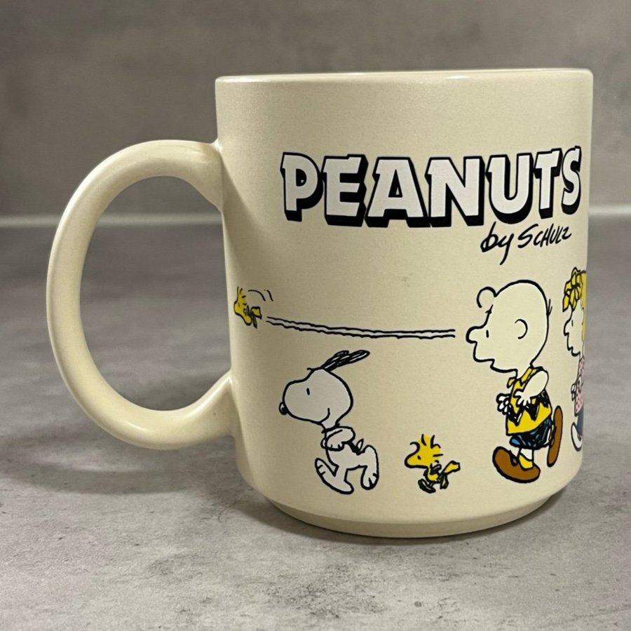 Peanuts SnoopyGang Lucy Charlie Brown Mugg Typo