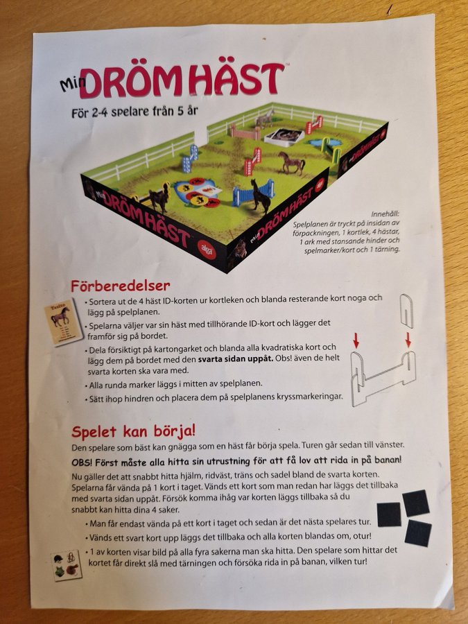 Min Drömhäst Komplett mycket fint spel