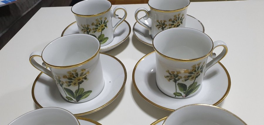 Kaffe Set med Blommor 12 delar