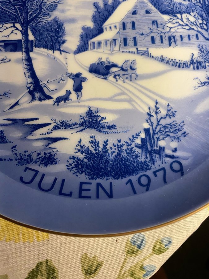 Väggtallrik Julen 1979