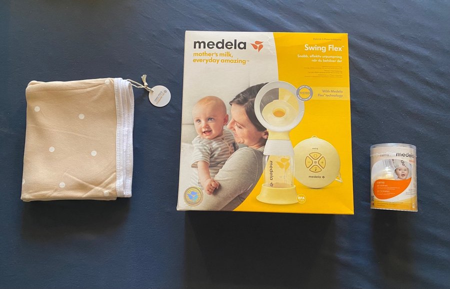 Medela Swing Flex Elektrisk Bröstpump + Calma + Oeko-Tex Filt