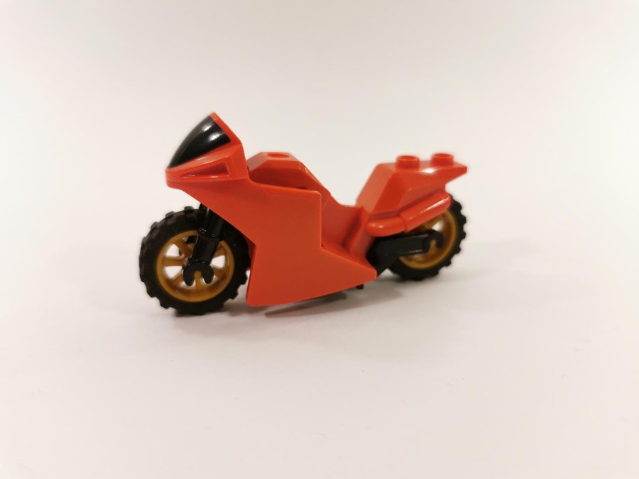 Lego - fordon - motorcykel - kåpa - röd