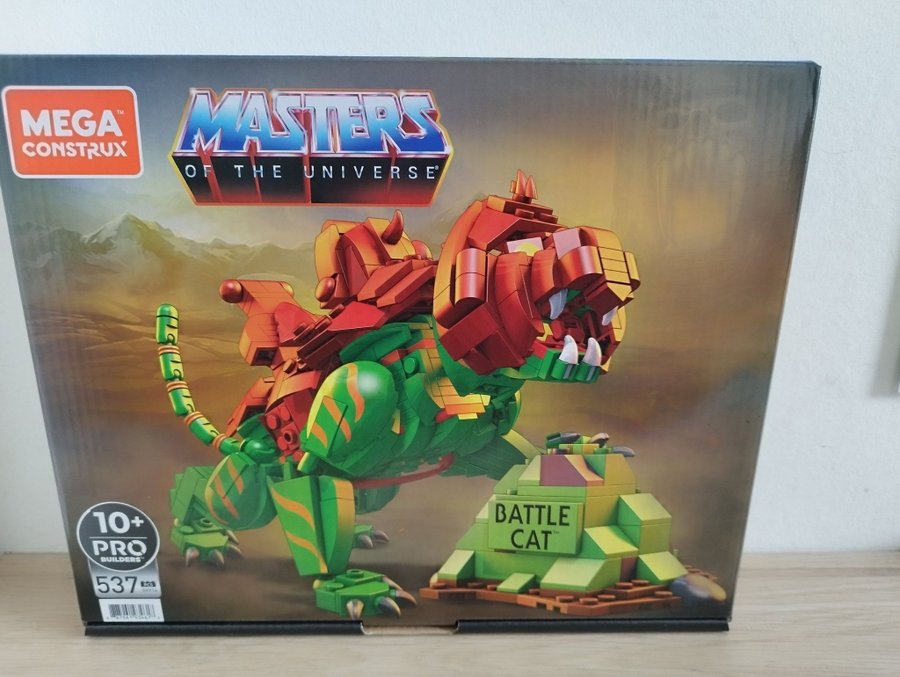 Mega construx masters of the universe he-man battle cat bouwset