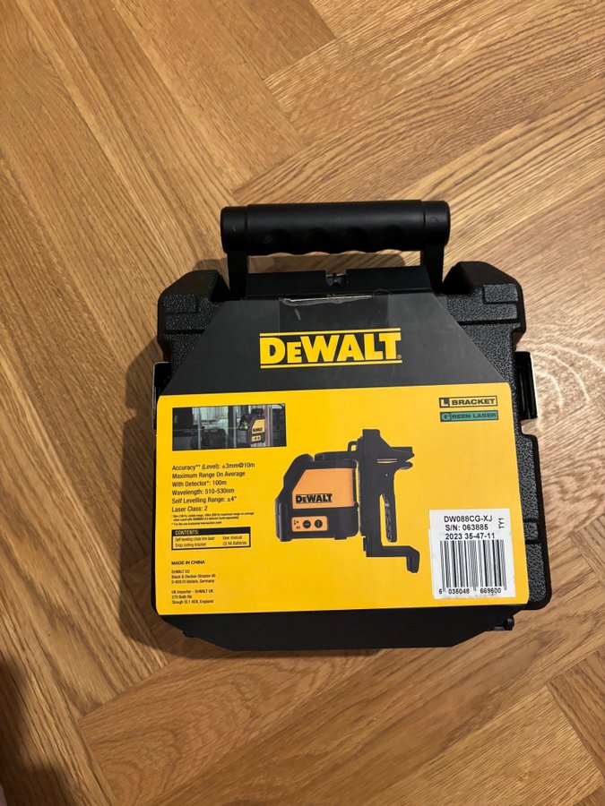 Krysslaser dewalt grön