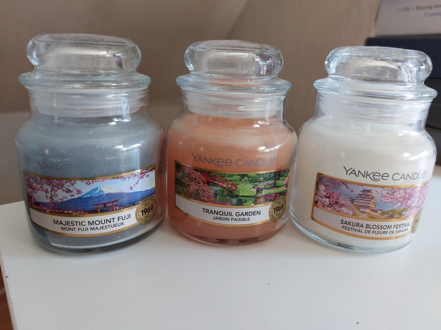 Yankee Candle small jar - 3 st nya - VÄRDE CA 540 KR