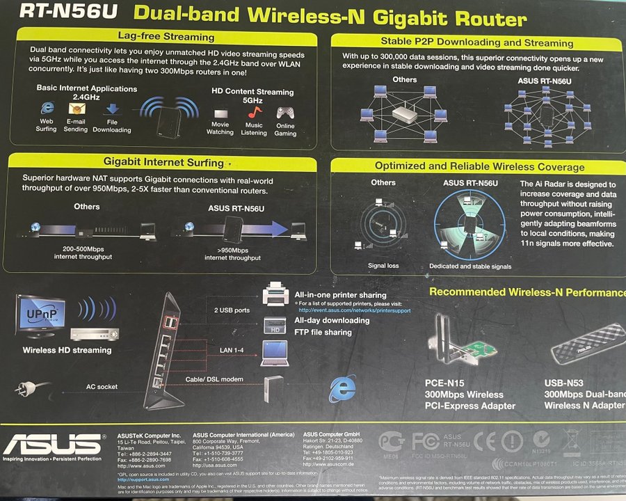 ASUS RT-N56U Dual-Band Gigabit Router