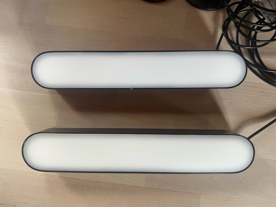 Philips Hue Play light bar 2-pack - Svart - 2st strömadaptrar