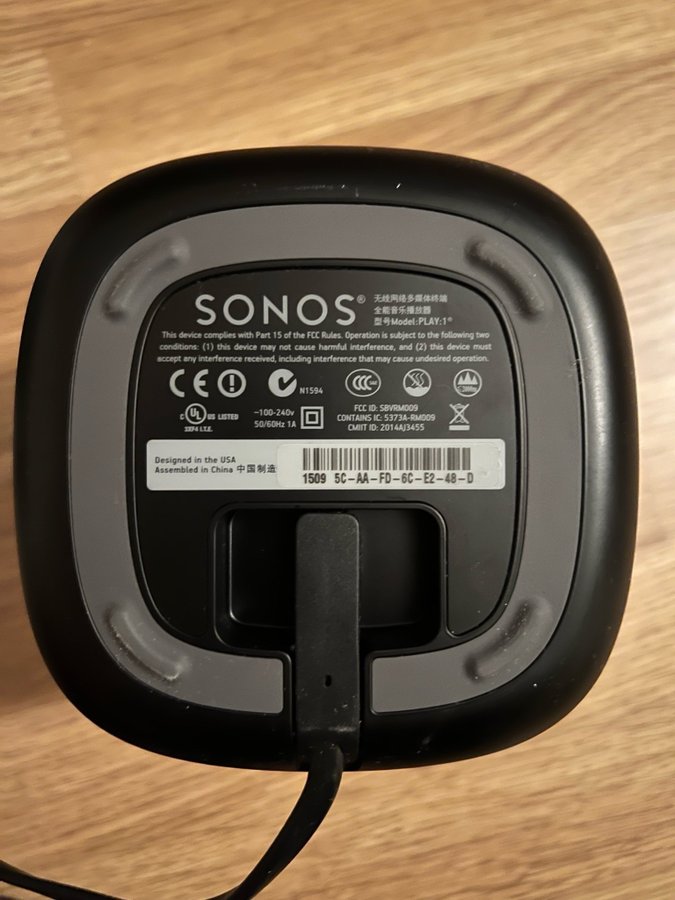 Högtalare Sonos Play:1