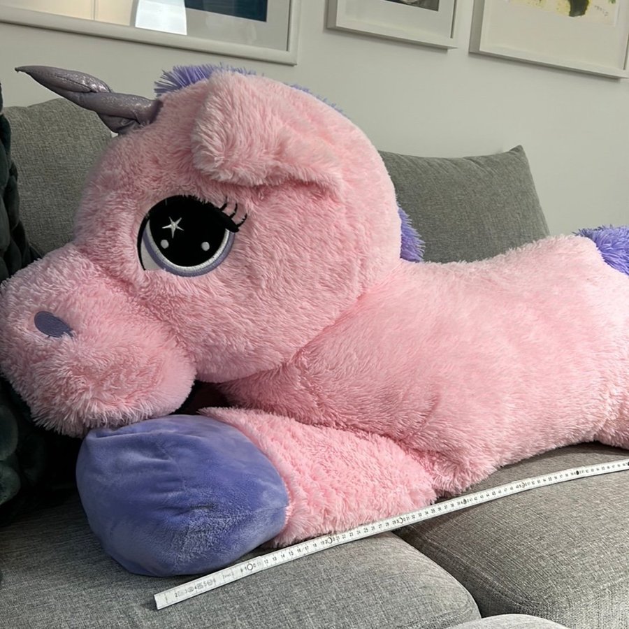 Unicorn enorm STORT gosedjur JULKLAPP!