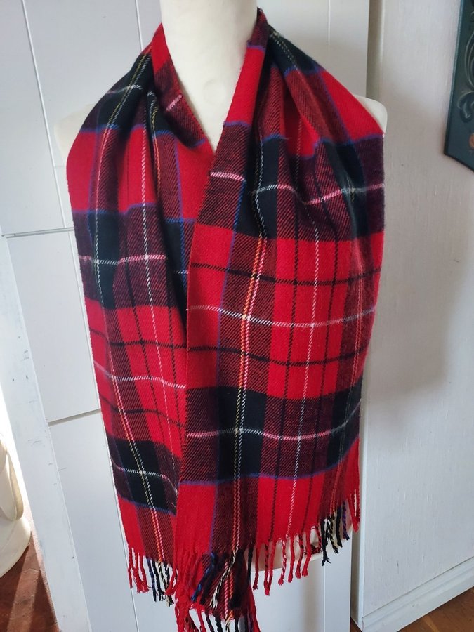 Halsduk Acryl Tartan Bredd 285 cm Längd 162 cm