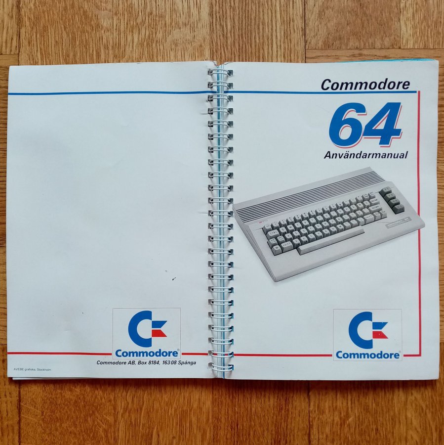 Commodore 64 Användarmanual Manual [Avebe Grafiska 1985]