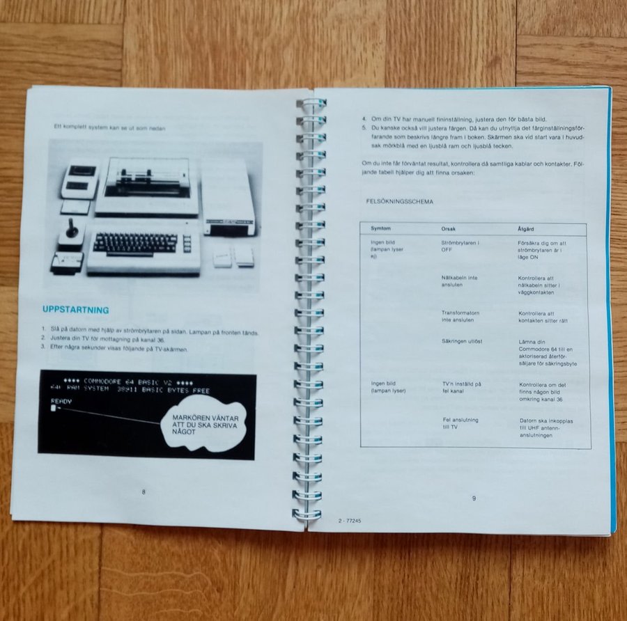 Commodore 64 Användarmanual Manual [Avebe Grafiska 1985]