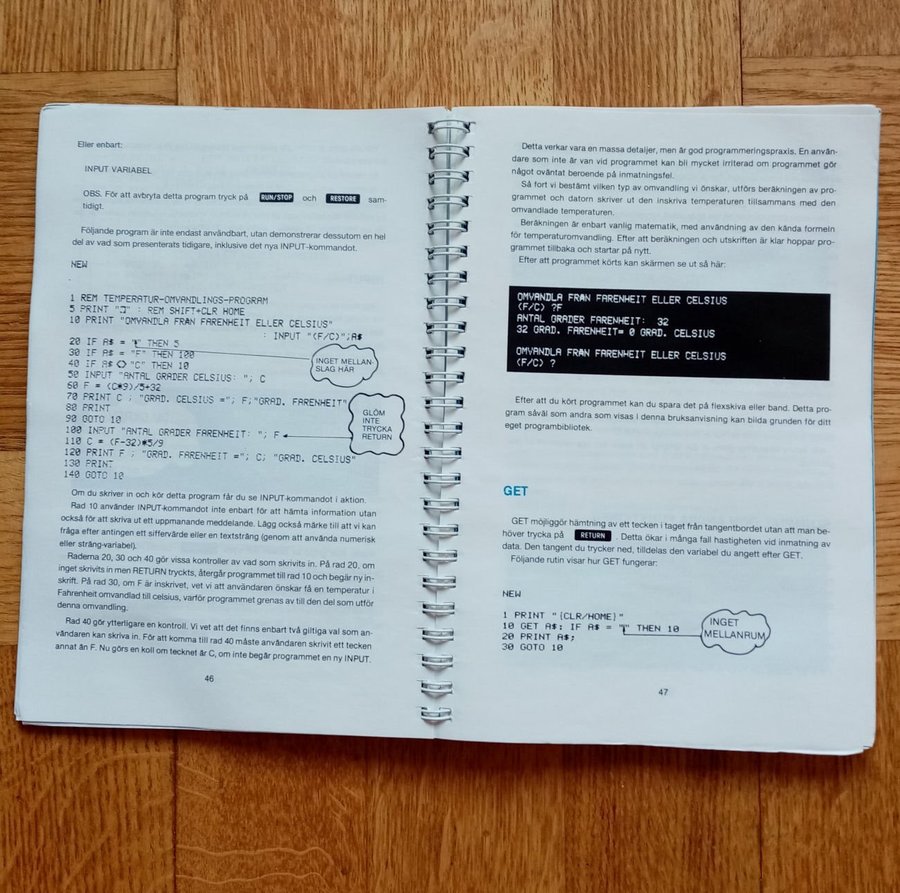 Commodore 64 Användarmanual Manual [Avebe Grafiska 1985]