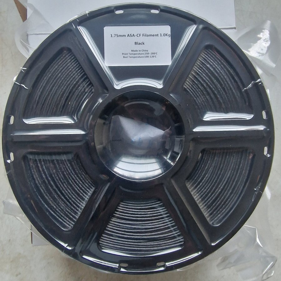 ASA-CF Filament 1.0Kg Svart från opytech