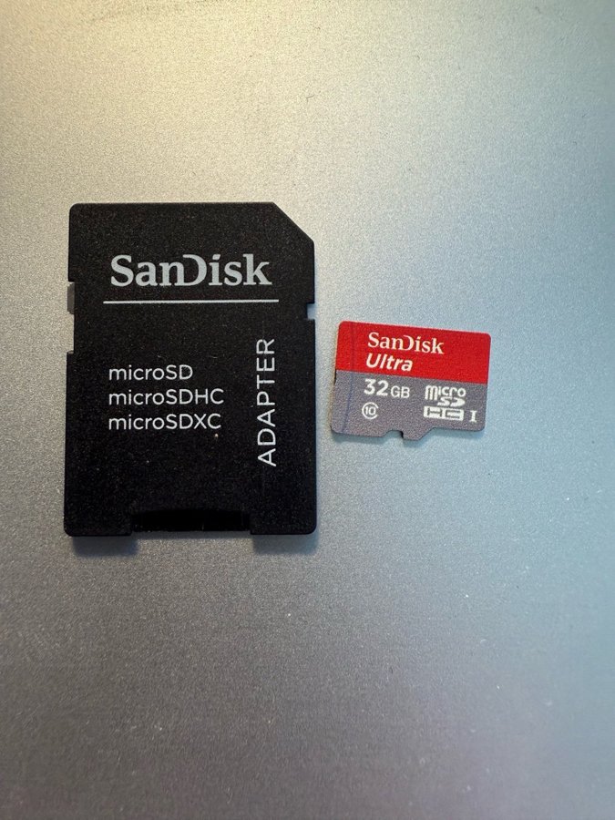 Sandisk Ultra 32GB MicroSD-kort med adapter