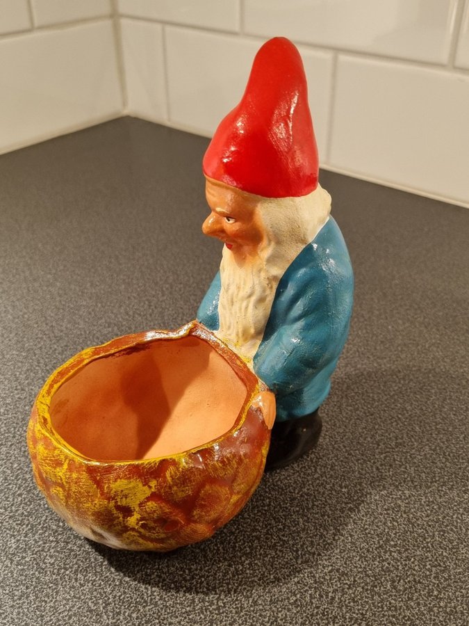 Äldre tomte I keramik (Tysk?)