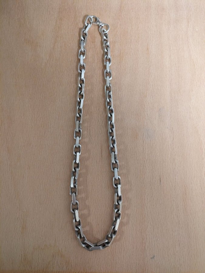 Silverkedja / Halsband / Ankarlänk 925  53 cm  96 gram