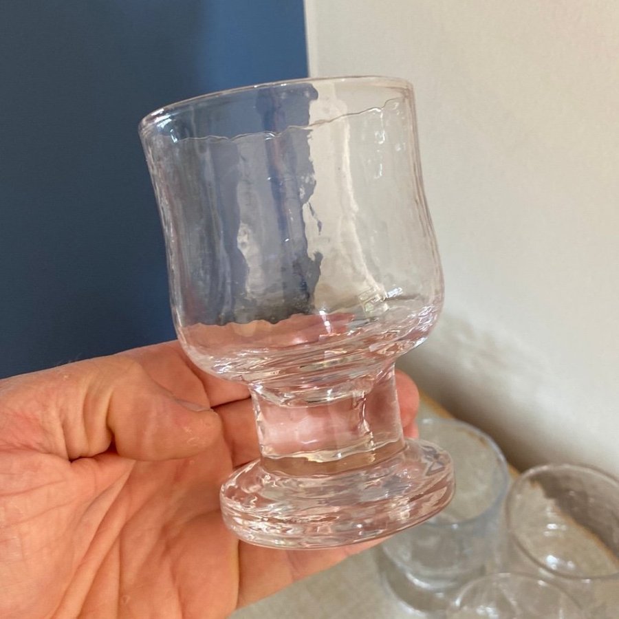 Retro Pukeberg Rondola ÖLGLAS ALLGLAS glas 50-tal design Uno Westerberg rustica