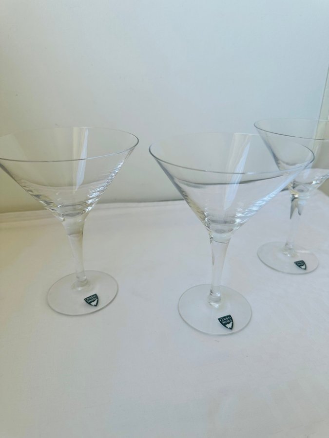 3st ORREFORS MARTINIGLAS MARTINI VINGLAS VIN CHAMPAGNEGLAS