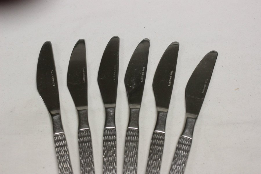 6 Vintage Matkniv Kniv Knivar 20,4 cm TAAB i Rostfritt