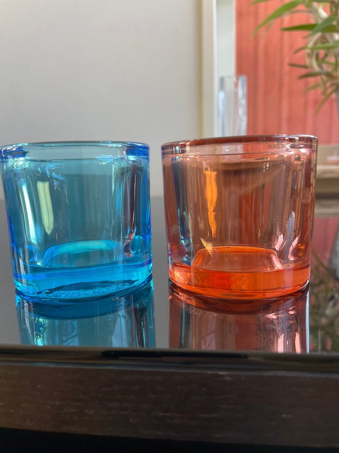 iittala Kivi Äldre Sky Blue?  Rosa/orange?