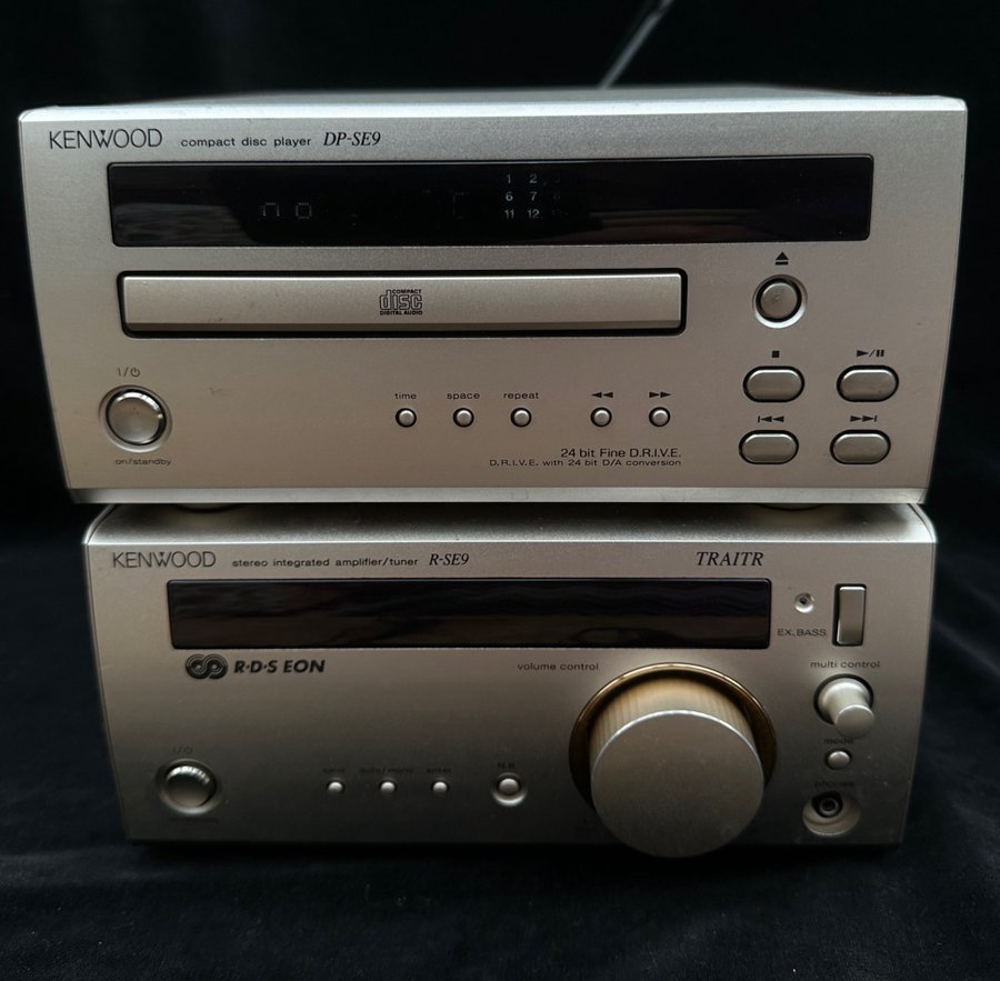 PRISSÄNKT ! Kenwood R-SE9 Stereo Receiver Midi-Format + DP SE9 CD PLAYER WORKING