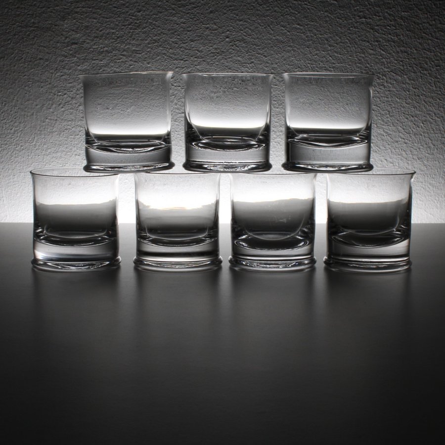 Boda Flagg | Signe Persson Melin | Mindre Glas / Whiskey Glas 7 cm | 7 st