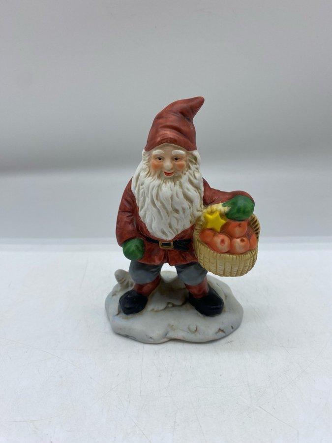 Jultomte Figur i Porslin Miljögården Design 1971 Jul Advent Vintage Retro Tomte