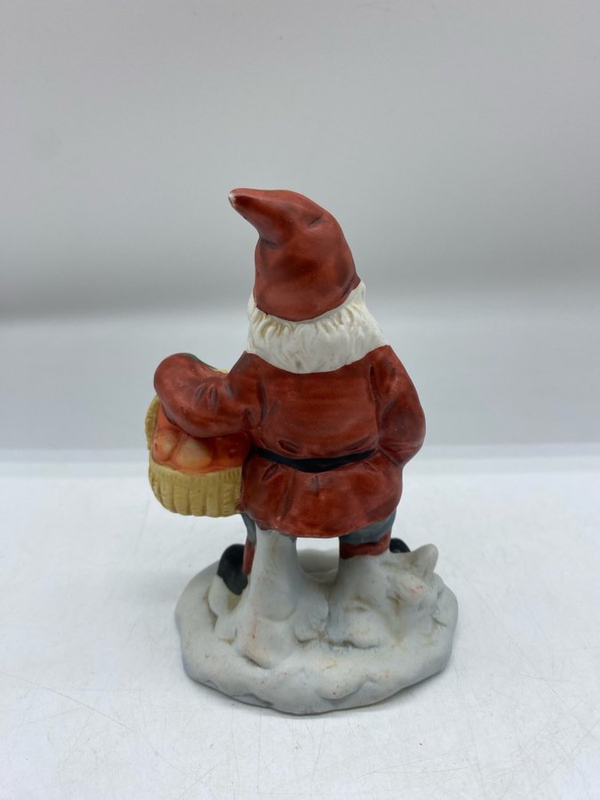 Jultomte Figur i Porslin Miljögården Design 1971 Jul Advent Vintage Retro Tomte