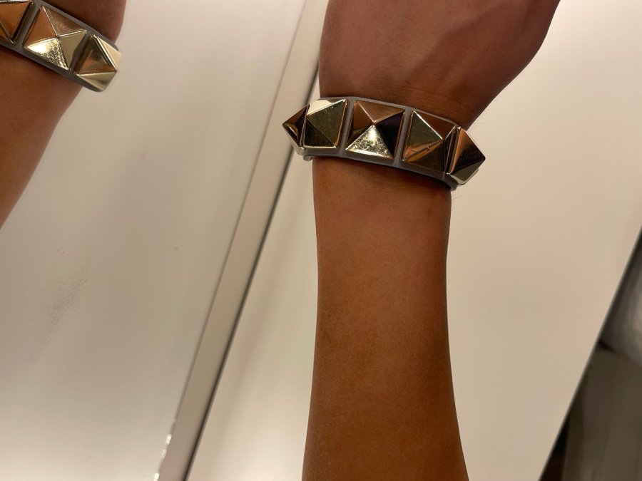 Ljusblått Valentino armband i större modellen