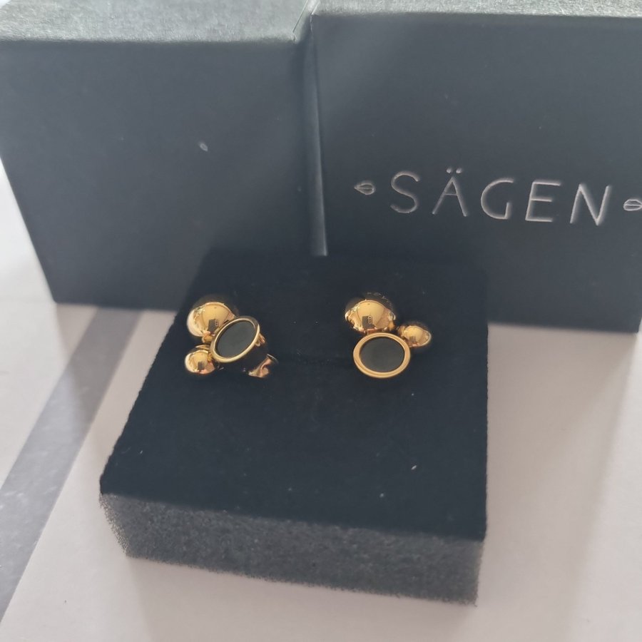 Sägen Sweden solar golden earrings