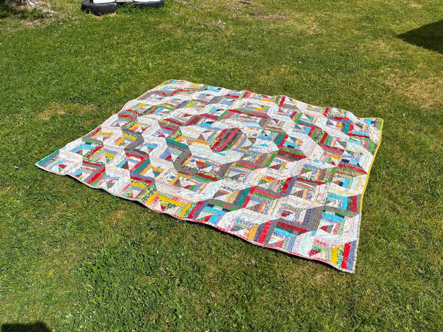 Lapptäcke, quilt, picknickfilt