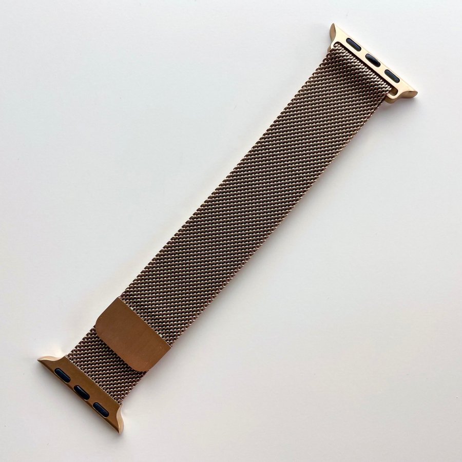 Apple Watch Band Milanese Loop Metall Rose Gold | Series 3-8 Strl. 38, 40, 41 mm