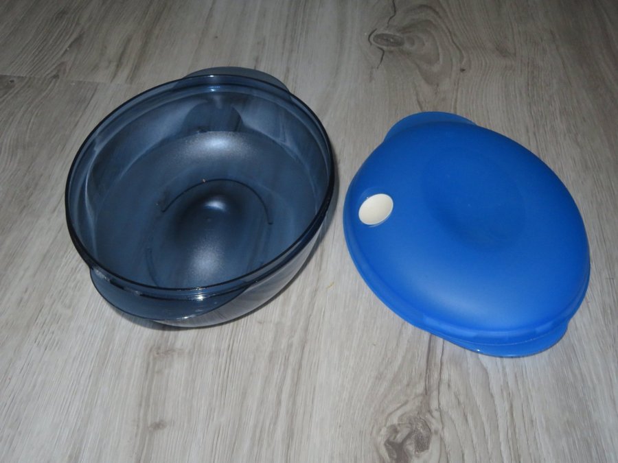 Tupperware ExtraPlus Oval 2 liter toppen för rester från frys till bord NYSKICK!