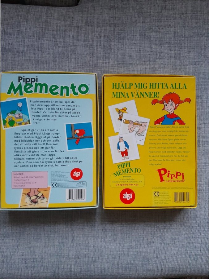 Pippi Långstrump Memento spel