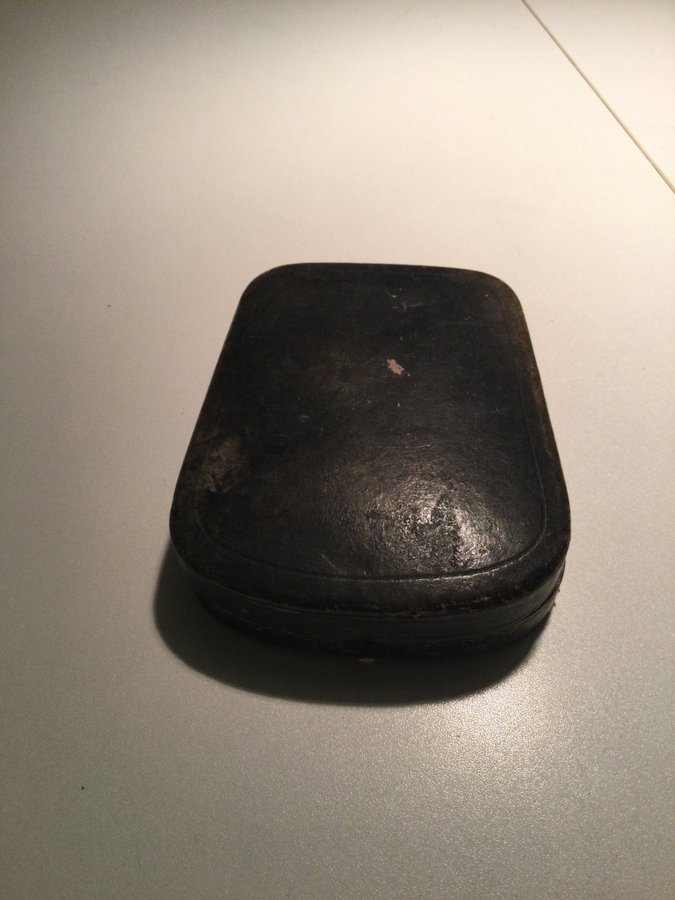 Fickur Ask fodral etui Pocket Watch case vintage rare antik från dödsbo Fynd !