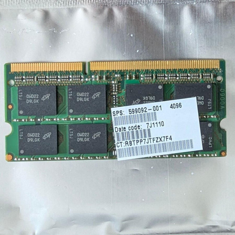 4GB Micron RAM till laptop