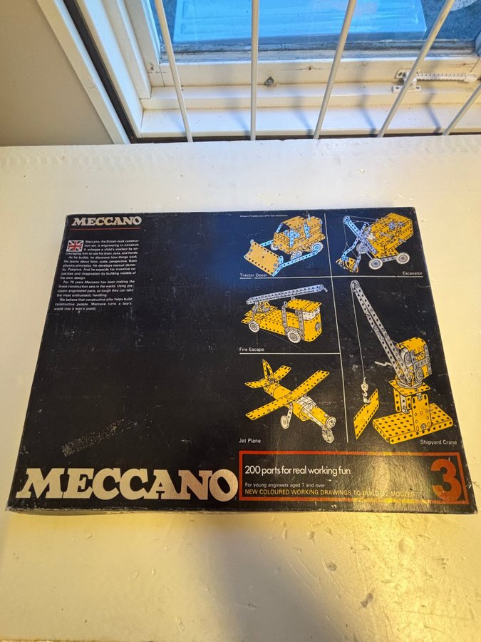 Vintage Meccano 3 - 200// Två Stycken