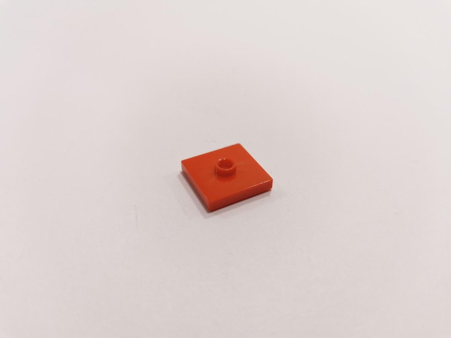 Lego - platt - tile - mod - 2x2 - part 87580 - röd