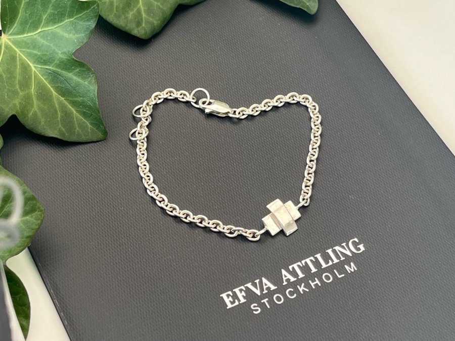 Efva Attling Little Cross armband i silver 925